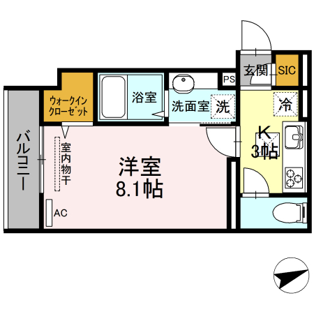 Son tresor(ソン トレゾール)の間取り