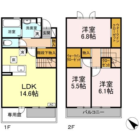 クレスト青山の間取り