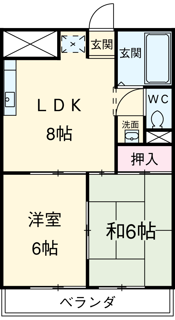 マンションメトロの間取り