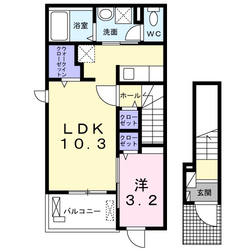 ファイン ジニア Aの間取り