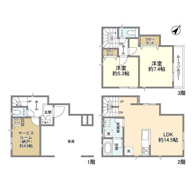 Kolet北浦和#07の間取り