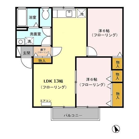 サンボナール Cの間取り