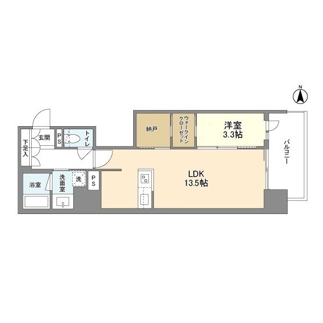 RJRプレシア南堀江の間取り