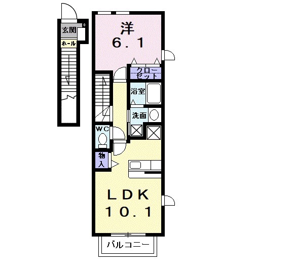カーサ ノーチェの間取り