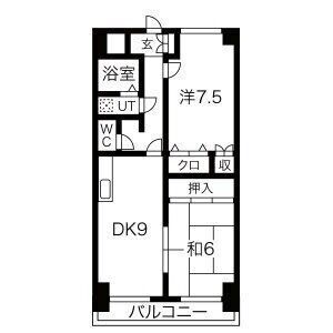 プリムローズ Aの間取り