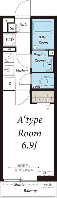 リブリ・ほしの屋の間取り