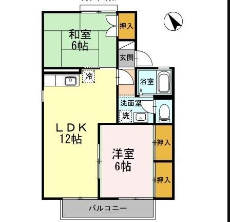 セジュールプロプル A棟の間取り