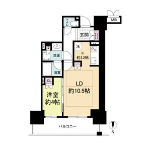 ローレルタワー堺筋本町の間取り