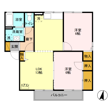 パストラル Aの間取り