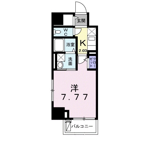 クレスト 中六の間取り