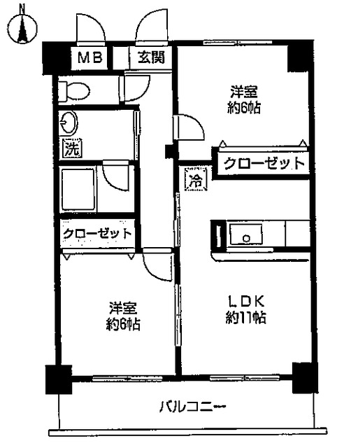 クレーテⅢ篠崎の間取り