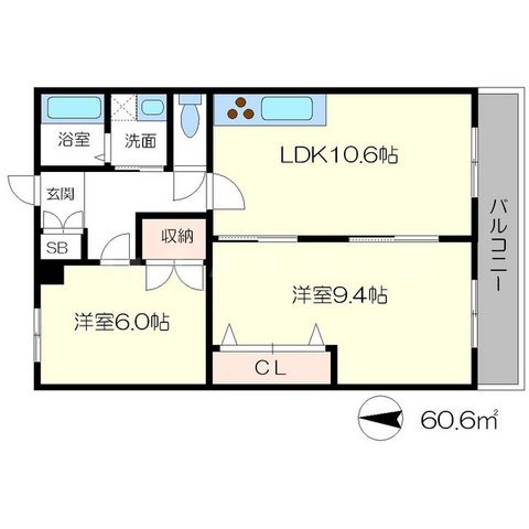アンデュノール千里の間取り
