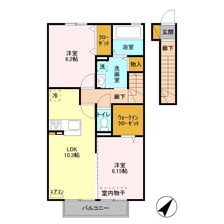 Chat noir(シャノアール)の間取り