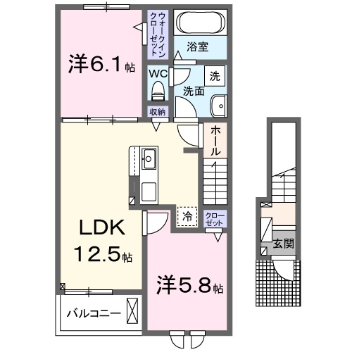 ロジュマンK.H.S Ⅱの間取り