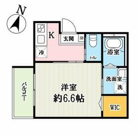 キャメル北越谷6の間取り
