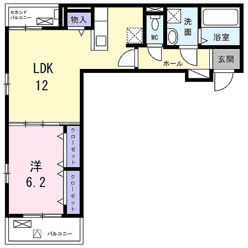 heal court K.N.の間取り
