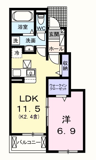 プルミエール カスミの間取り