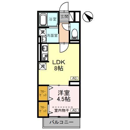 セレスティア白子 Ⅱの間取り