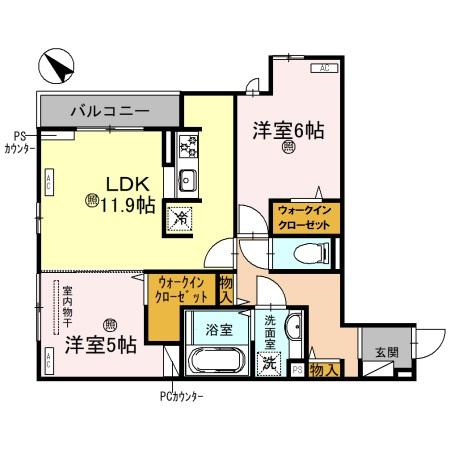 トリシア クレールの間取り