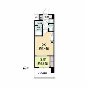 セレニテ江坂ミラクの間取り