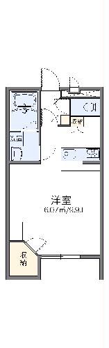 レオパレスサードなわての間取り