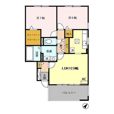 大和の里 Eの間取り