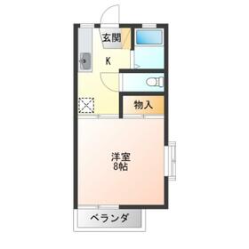 リバティ千代田Bの間取り