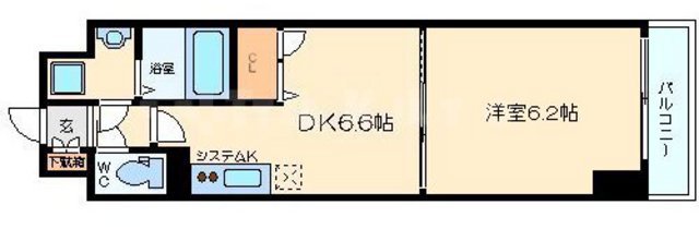 Gramercy Juso-higashi 1stの間取り