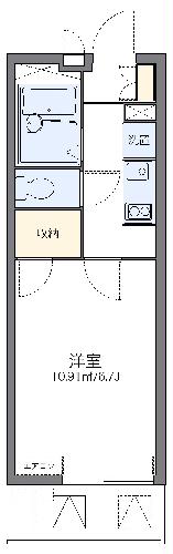 レオパレスブランシェの間取り