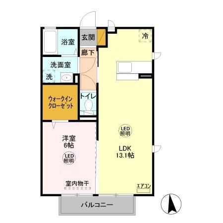 グラン・ジュテ Cの間取り