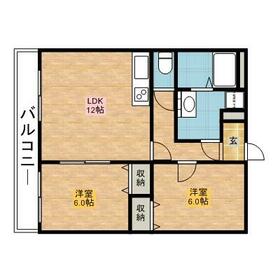 サンパークマンションⅡの間取り