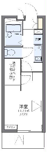 レオパレスルチェンテの間取り