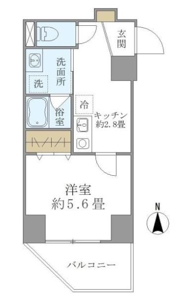 緑の完工年月(2021年8月)築の賃貸マンションの間取り