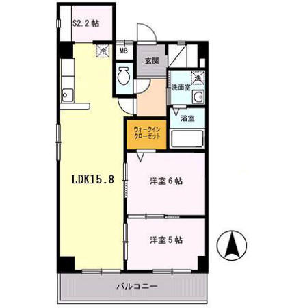ボナール江坂の間取り