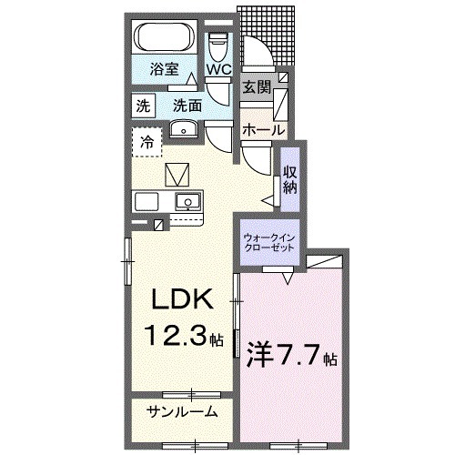 プリマヴェールⅡの間取り