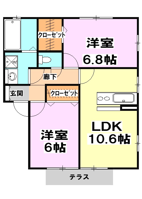 ディアコートⅠの間取り