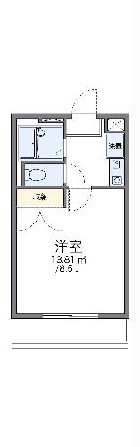 レオパレスプレミールＹ’ｓ・202号室の間取り