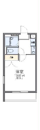 レオパレスプレミールＹ’ｓ・205号室の間取り