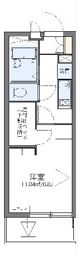 レオパレスβの間取り