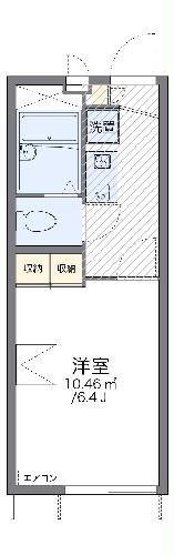 レオパレスサラーム瀬名の間取り