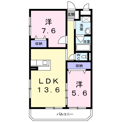 レフィナードⅡの間取り