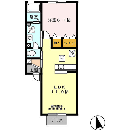サン・ハイム和の間取り