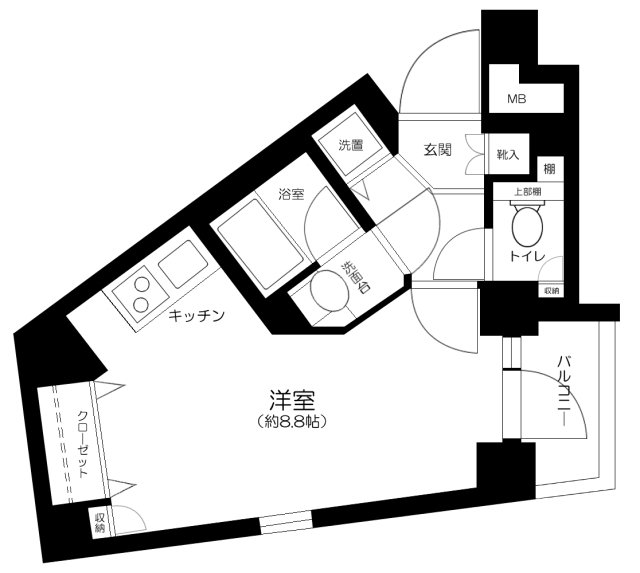 パークウェル市ヶ谷の間取り