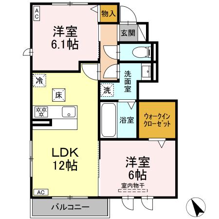 TORISIA・ST 高丘の間取り