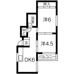 エフアールみなと通りの間取り