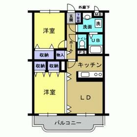 プリムヴェールBの間取り