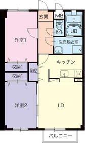 ルーチェ’S前巴の間取り