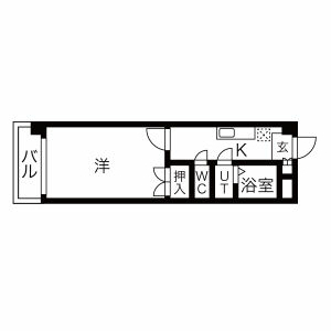 童夢江坂の間取り