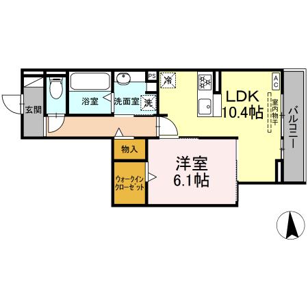 トリシア西岐阜の間取り