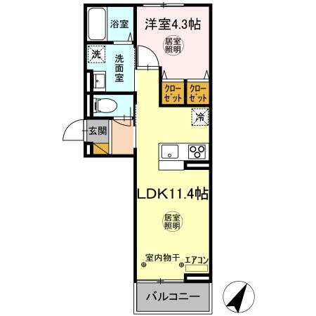 ソラーナ.Kの間取り